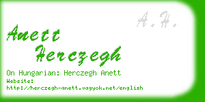 anett herczegh business card